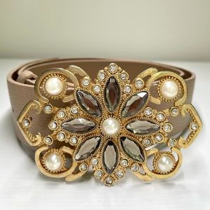 Fashion Floral Rhinestone Belt
